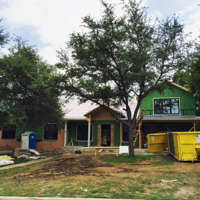 Almost finished framing. "I think I can, I think I can, I think can..."